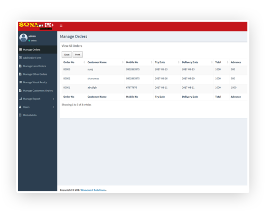 Optical Management System