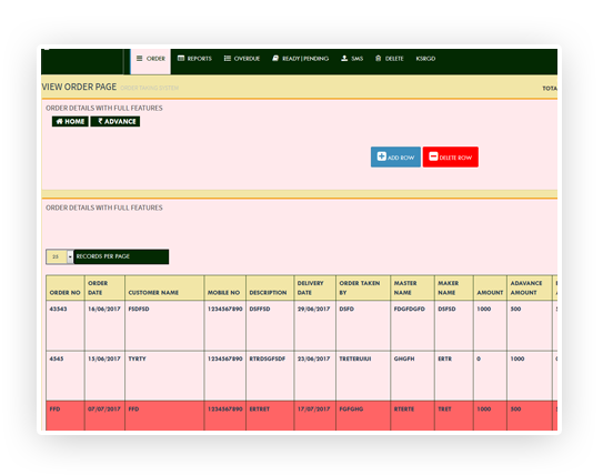 Order Taking System